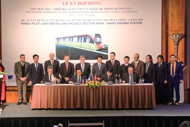 Ký kết gói thầu trị giá hơn 7.667 tỷ đồng thuộc dự án đường sắt đô thị Nhổn-Ga Hà Nội ảnh 3