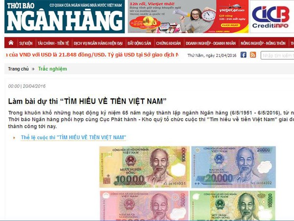 Sau phát hành tiền lưu niệm, NHNN mở cuộc thi tôn vinh đồng tiền Việt Nam ảnh 1