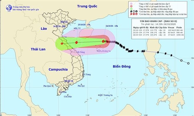 Khả năng có thêm 1 cơn bão đi vào Biển Đông từ đêm 26-10 ảnh 1