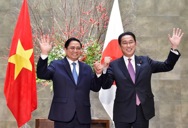 Lễ đón trọng thể Thủ tướng Phạm Minh Chính thăm chính thức Nhật Bản ảnh 1