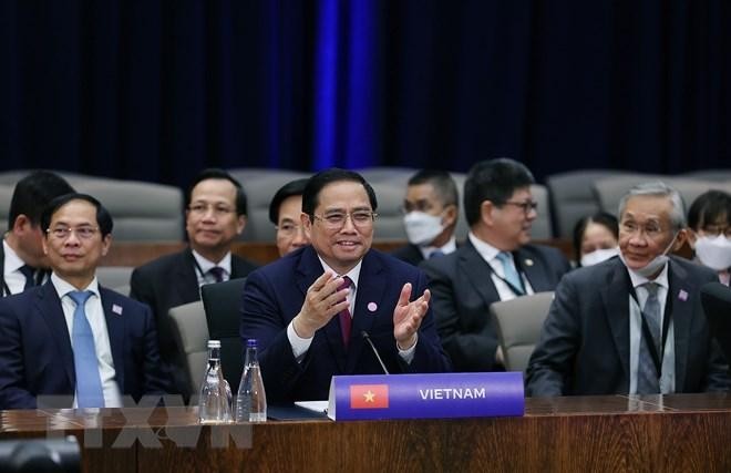 Thủ tướng Phạm Minh Chính dự các phiên họp Hội nghị Cấp cao đặc biệt ASEAN - Mỹ ảnh 1