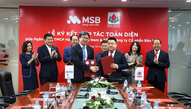 Tổng Công ty Cổ phần Bảo Minh ký kết hợp tác toàn diện với Ngân hàng TMCP Hàng Hải Việt Nam ảnh 1