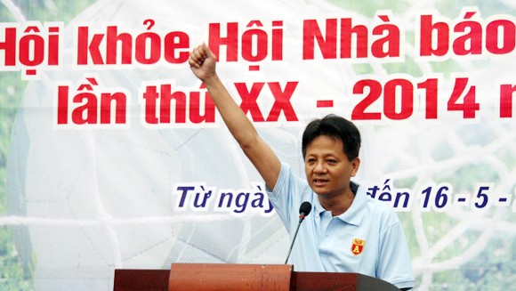 Khai mạc Giải bóng đá Hội khỏe Hội Nhà báo TP Hà Nội 2014 ảnh 3
