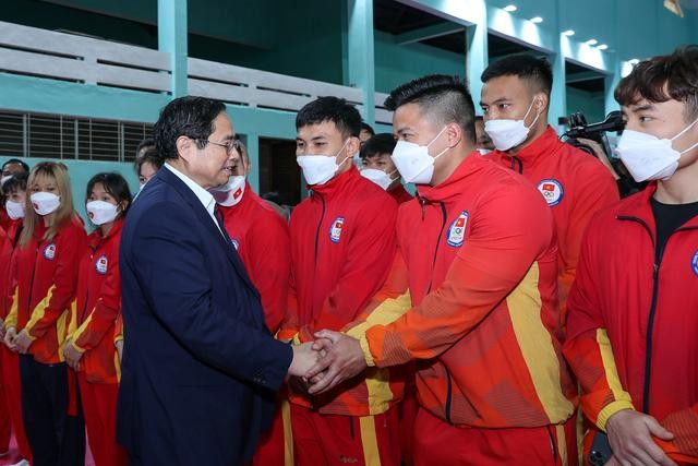 Thủ tướng Phạm Minh Chính động viên đoàn thể thao Việt Nam dự SEA Games 31 ảnh 1