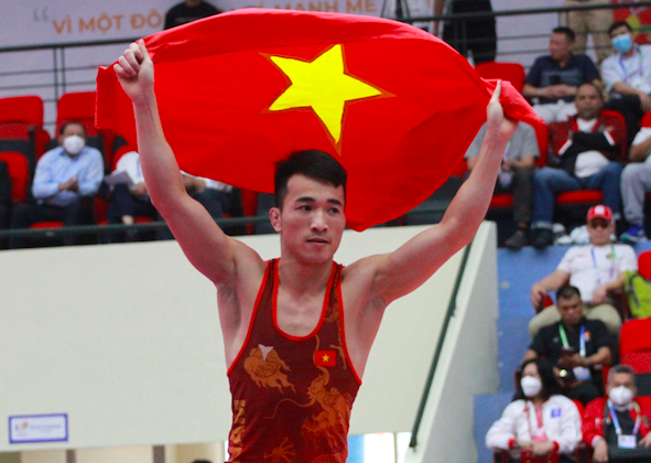 Chủ nhà Việt Nam giành 17/18 HCV môn vật SEA Games 31 ảnh 1