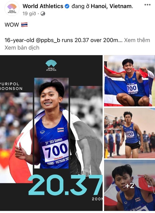 'Thần đồng' điền kinh Thái Lan được so sánh với huyền thoại Usain Bolt ảnh 1