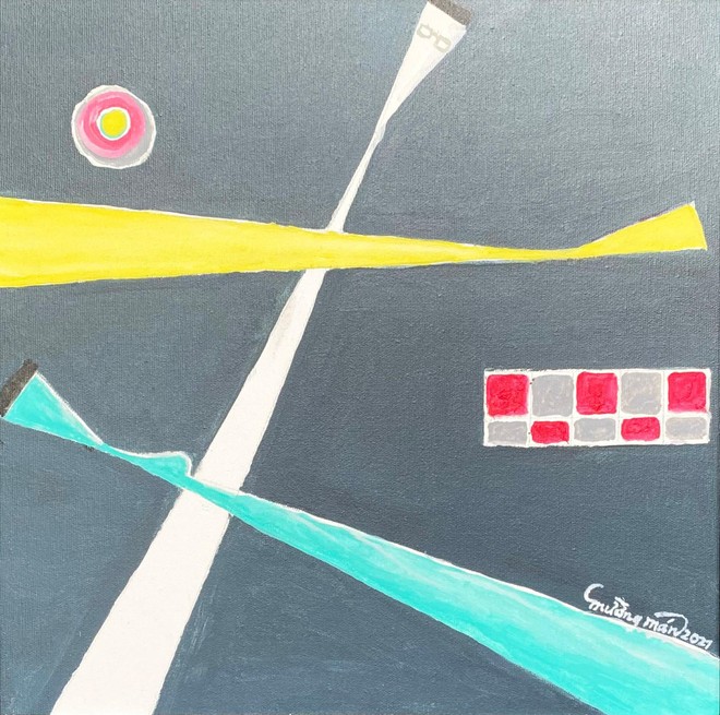 Nhà văn Mường Mán bày tranh