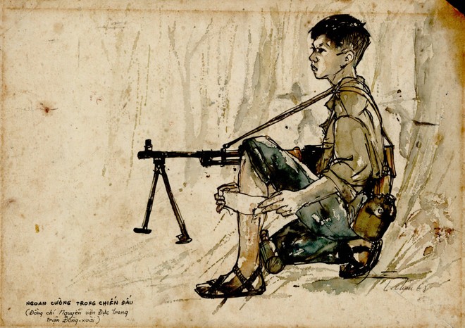 Chiến trường miền Nam giai đoạn 1954 – 1975 qua ký họa kháng chiến ảnh 2
