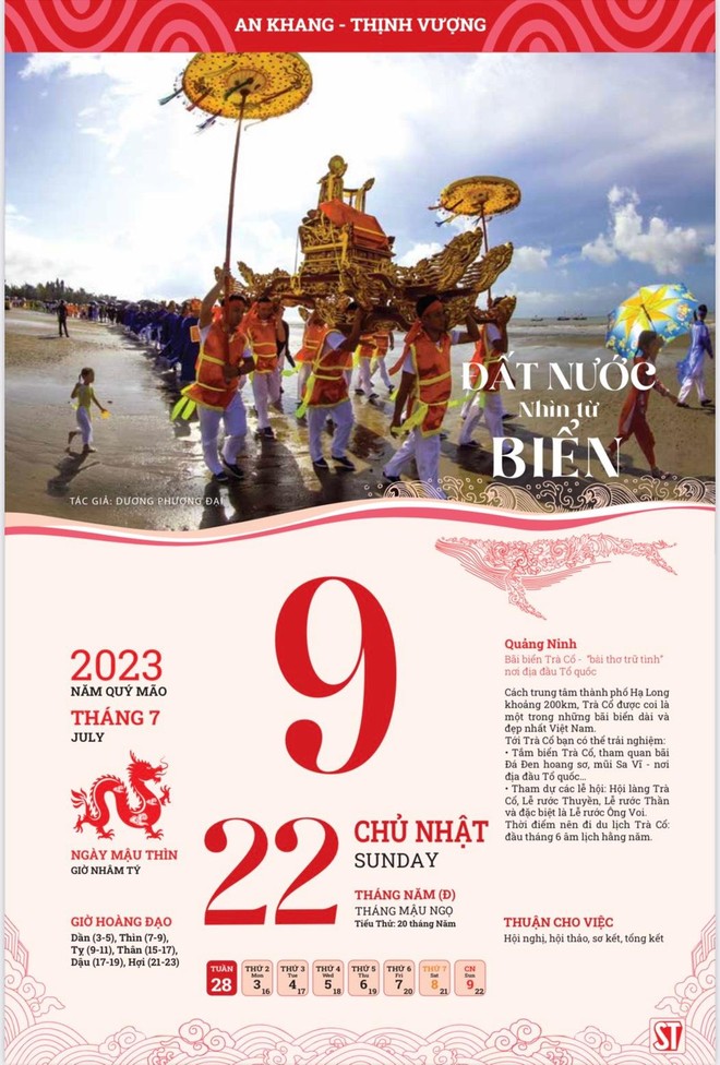 Quảng bá vẻ đẹp biển đảo Việt Nam trên bộ lịch bloc năm 2023 ảnh 7