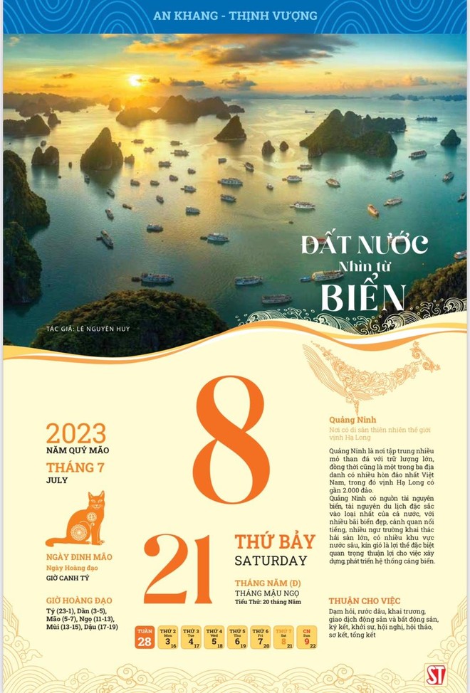Quảng bá vẻ đẹp biển đảo Việt Nam trên bộ lịch bloc năm 2023 ảnh 6