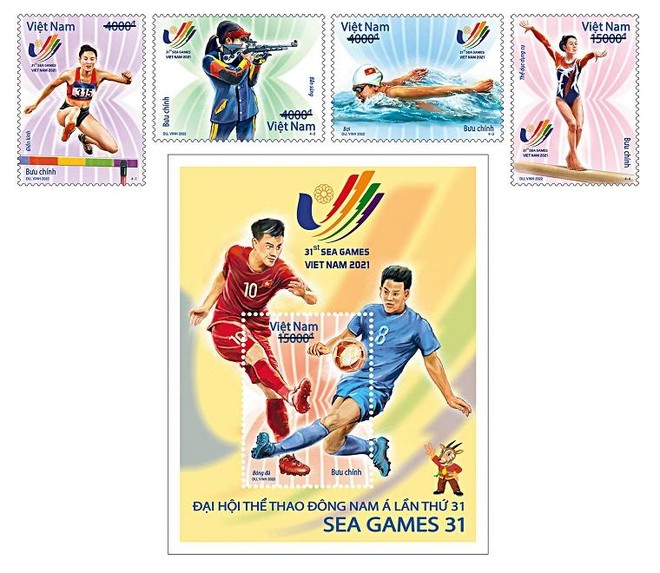 Phát hành bộ tem “Đại hội Thể thao Đông Nam Á lần thứ 31 - SEA Games 31” ảnh 1