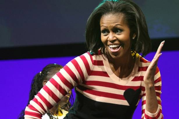Đệ nhất phu nhân Michelle Obama nhảy múa cùng học sinh ảnh 1