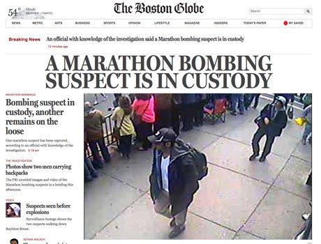 Đấu súng nghẹt thở, 1 nghi phạm vụ đánh bom Boston bị bắn chết ảnh 1