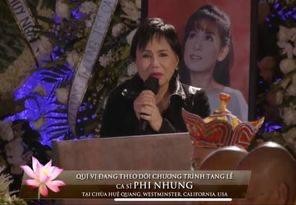 Ca sĩ Thanh Tuyền tiết lộ bài thơ gói gọn tâm niệm cuối cùng của Phi Nhung ảnh 1