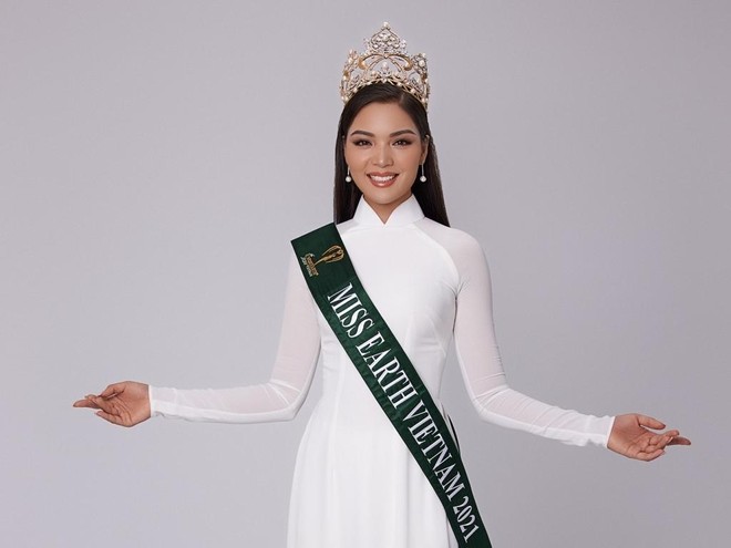 Nhan sắc Việt - người đẹp Vân Anh gây ấn tượng tại đấu trường "Miss Earth 2021" ảnh 3
