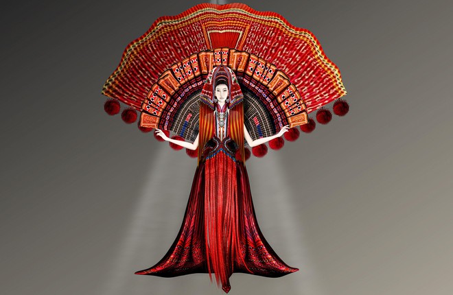 Tiết lộ một số thiết kế mẫu trang phục dân tộc độc đáo tại "Miss Grand Vietnam 2022" ảnh 18