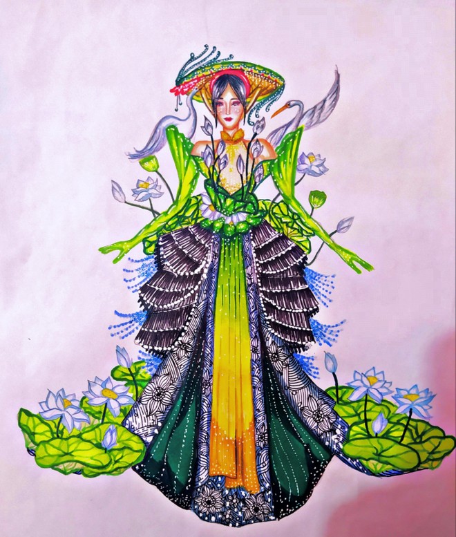 Tiết lộ một số thiết kế mẫu trang phục dân tộc độc đáo tại "Miss Grand Vietnam 2022" ảnh 12