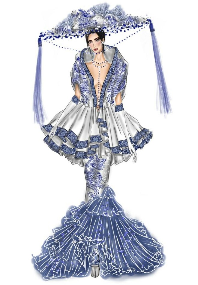 Tiết lộ một số thiết kế mẫu trang phục dân tộc độc đáo tại "Miss Grand Vietnam 2022" ảnh 7