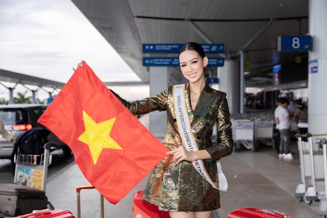 Á hậu Bảo Ngọc mang 125kg hành lý đến "Hoa hậu Liên lục địa" ảnh 12