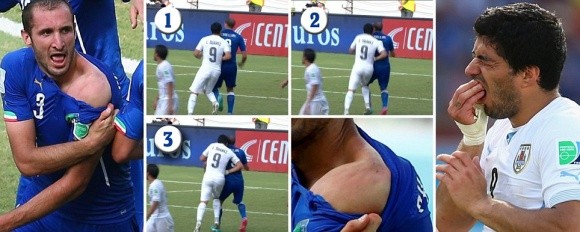 Cận cảnh pha cắn người thô thiển của “hung thần” Suarez ảnh 2