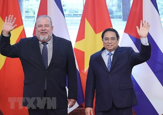 Thủ tướng Phạm Minh Chính chủ trì lễ đón Thủ tướng Cuba Manuel Marrero Cruz thăm hữu nghị chính thức Việt Nam ảnh 13