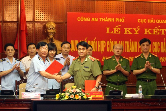 CATP Hà Nội và Cục Hải quan TP Hà Nội ký kết quy chế phối hợp ảnh 5