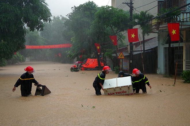 Lực lượng Công an chủ động các biện pháp ứng phó mưa lũ ảnh 1