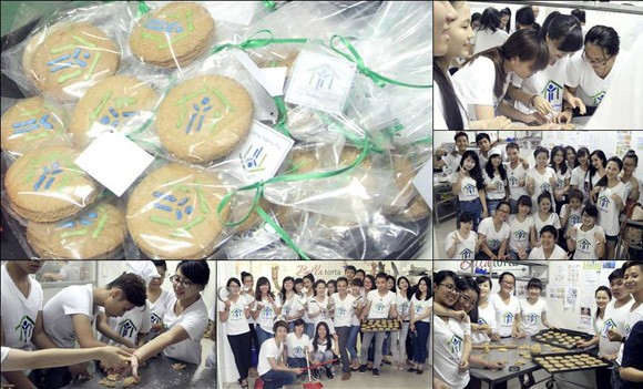 Hàng chục bạn trẻ tự tay làm bánh dành tặng trẻ em nghèo ảnh 1