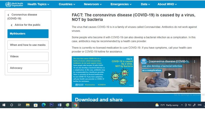 'Covid-19 là vi khuẩn chứ không phải virus': Chỉ là tin giả! ảnh 2
