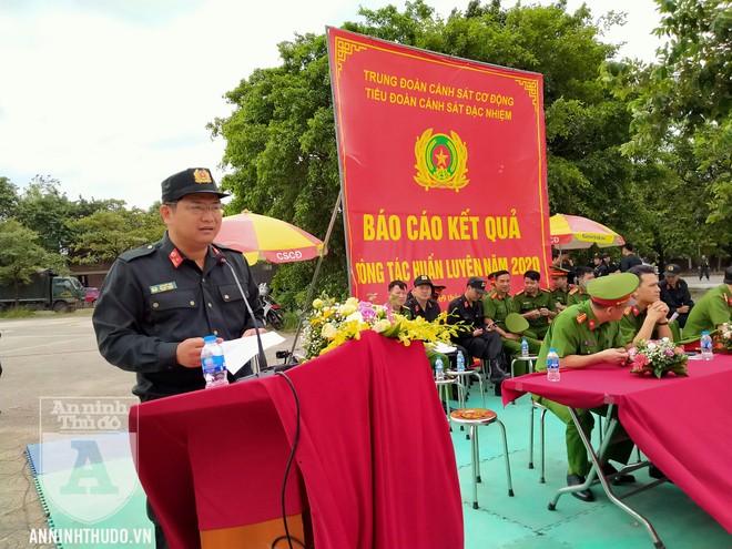 Tiểu đoàn Cảnh sát Đặc nhiệm (Trung đoàn CSCĐ, CATP Hà Nội) hoàn thành xuất sắc công tác huấn luyện 2020 ảnh 2