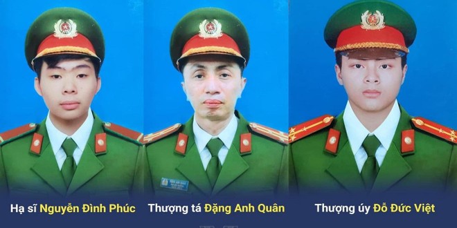 Thăng cấp bậc hàm 3 cán bộ chiến sỹ Cảnh sát phòng cháy, chữa cháy hy sinh khi làm nhiệm vụ ảnh 1