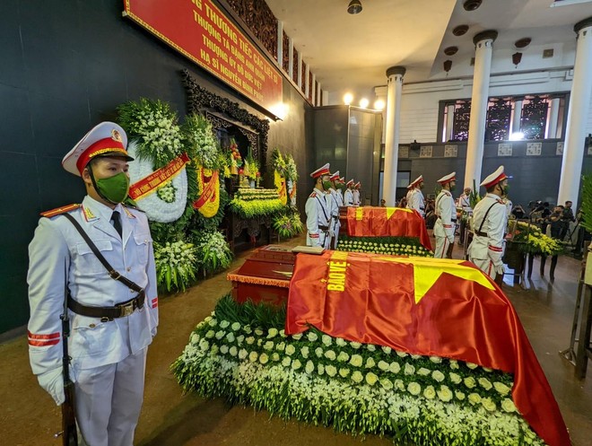 Tang lễ trọng thể 3 Liệt sỹ Công an Hà Nội anh dũng hy sinh vì sự bình yên của Nhân dân ảnh 116