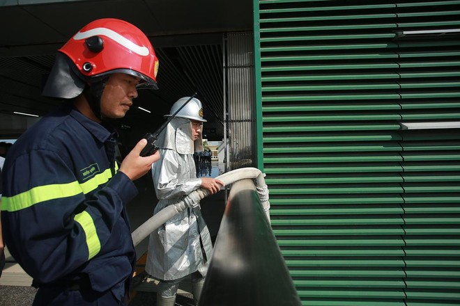 Diễn tập chữa cháy và cứu nạn, cứu hộ tại ga Yên Nghĩa ảnh 6