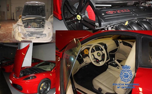 Cảnh sát phát hiện cơ sở chuyên sản xuất Ferrari giả ảnh 1