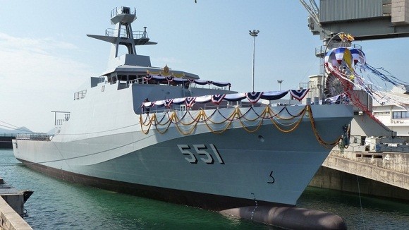 Vua Thái Lan tặng chiến hạm tàng hình 2.000 tấn HTMS Krabi cho hải quân ảnh 1