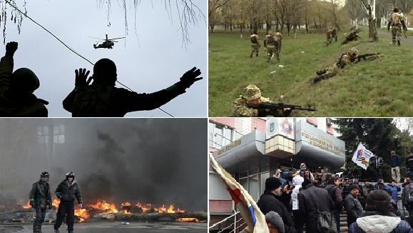Ukraine: Nhân dân chiếm 4 thành phố, chính phủ tấn công ngoại ô ảnh 1