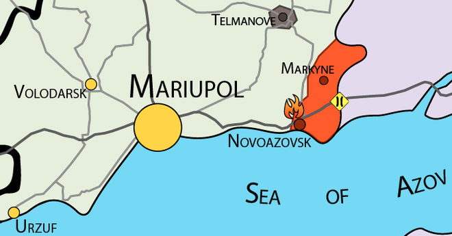 Quân ly khai chiếm Novoazovsk, mở “mặt trận thứ 3” nối đường sang Nga ảnh 2