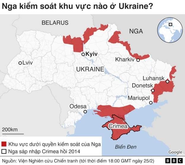 Chiến sự Nga - Ukraine: Quân Nga đã chiếm được những khu vực nào? ảnh 1