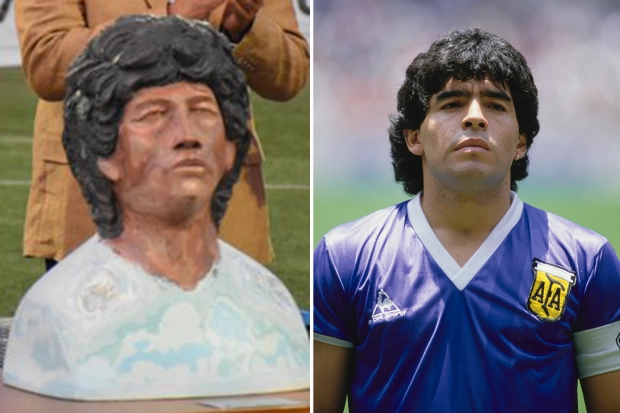 Xuất hiện bức tượng Maradona xấu chưa từng có ảnh 2
