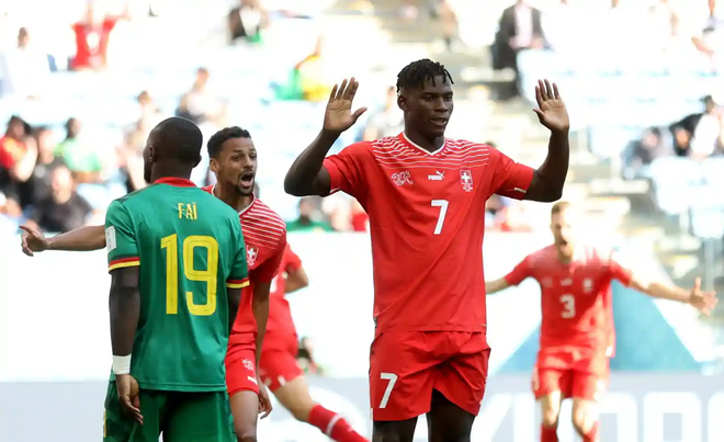 Vì sao tiền đạo Thụy Sĩ không ăn mừng khi chọc thủng lưới Cameroon? ảnh 1