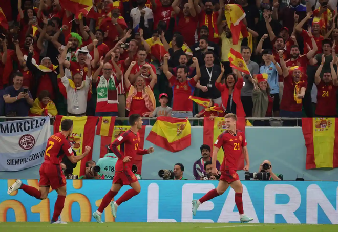 Tây Ban Nha thắng với cách biệt kỷ lục ở World Cup 2022 ảnh 2