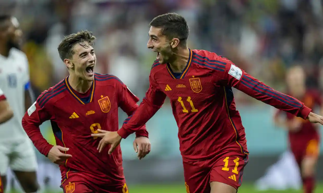 Tây Ban Nha thắng với cách biệt kỷ lục ở World Cup 2022 ảnh 1