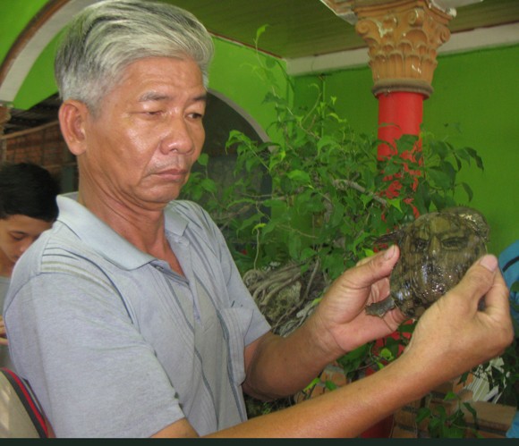 Phát hiện con ba ba có hình mặt người ảnh 1