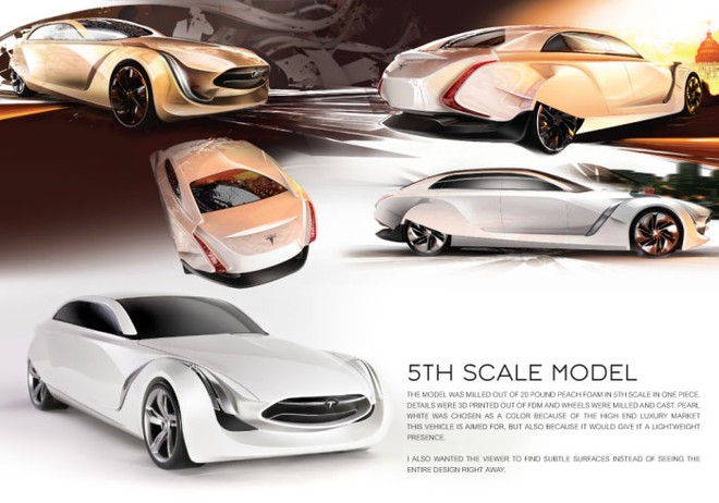 Lộ bản thiết kế siêu xe chạy điện của hãng Tesla ảnh 5