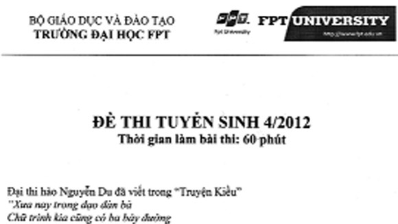 Vấn đề nhạy cảm có nên đưa vào đề thi? ảnh 1