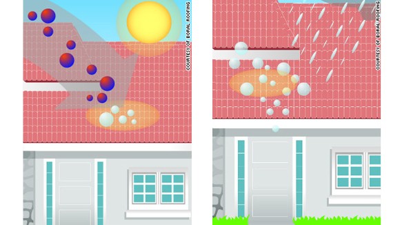 Mái nhà hút chất ô nhiễm ảnh 1