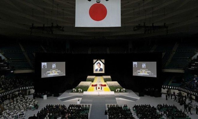 An ninh thắt chặt trong lễ Quốc tang cố Thủ tướng Nhật Bản Shinzo Abe ảnh 1