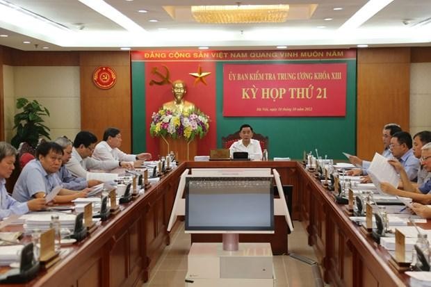 Kỳ họp thứ 21 của Ủy ban Kiểm tra Trung ương: Xem xét, thi hành kỷ luật nhiều tổ chức Đảng, đảng viên