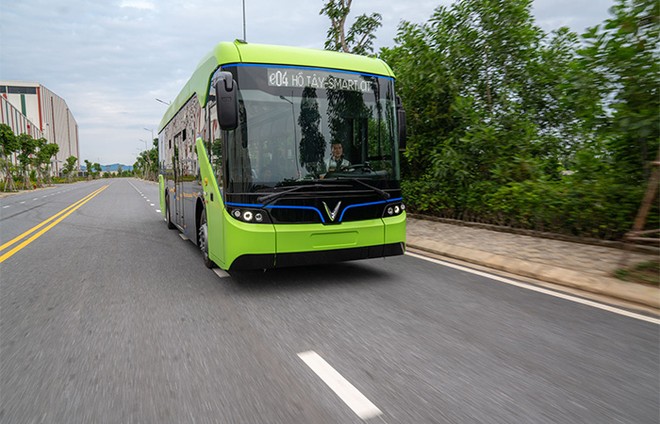 Vingroup chính thức chạy thử nghiệm xe buýt điện VinFast ảnh 3