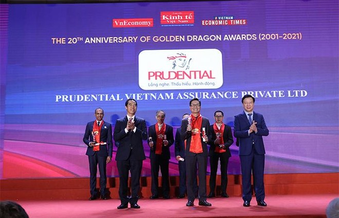 20 năm giải Rồng Vàng vinh danh Prudential – Công ty bảo hiểm duy nhất trong Top 10 doanh nghiệp FDI phát triển bền vững ảnh 1